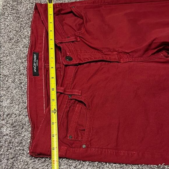 Angry Rabbit Women's Vibrant Red Jeans. Size 30 - Picture 7 of 7